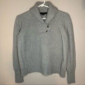 Alexander Wang shawl neck 100% wool gray pullover sweater women’s size XS